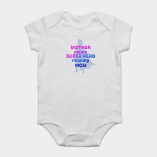 Super Hero Mom Baby Bodysuit